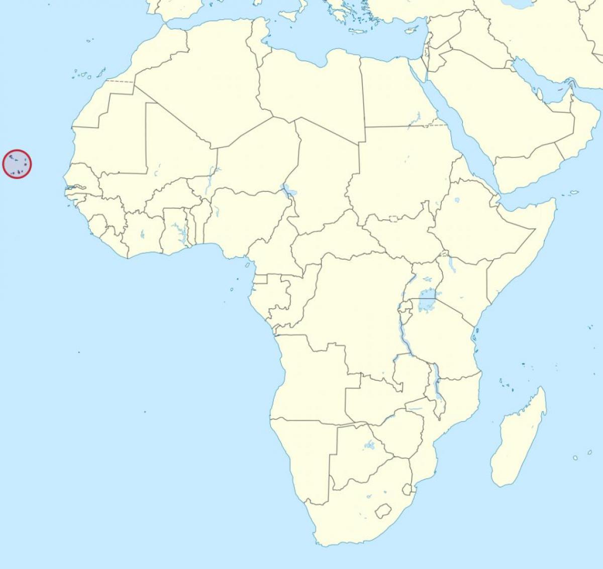 Cabo Verde àfrica mapa