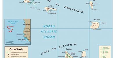 Mapa de Cabo Verde