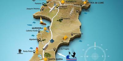 Mapa de santa maria, Cap Verd